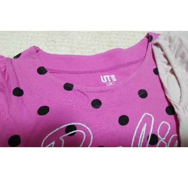 UNIQLO(ユニクロ)のユニクロ　半袖　 キッズ/ベビー/マタニティのキッズ服女の子用(90cm~)(Tシャツ/カットソー)の商品写真