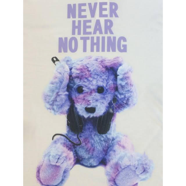 MILKBOY(ミルクボーイ)のミルクボーイ　くま　MILKBOY NEVER SAY NEVERシャツ メンズのトップス(Tシャツ/カットソー(半袖/袖なし))の商品写真