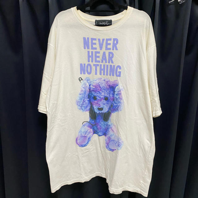 MILKBOY(ミルクボーイ)のミルクボーイ　くま　MILKBOY NEVER SAY NEVERシャツ メンズのトップス(Tシャツ/カットソー(半袖/袖なし))の商品写真