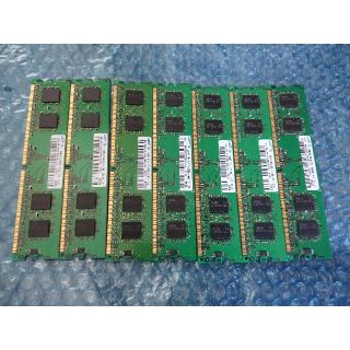 サムスン(SAMSUNG)のデスクトップ用 DDR2メモリ 256MB x 7枚 (PCパーツ)