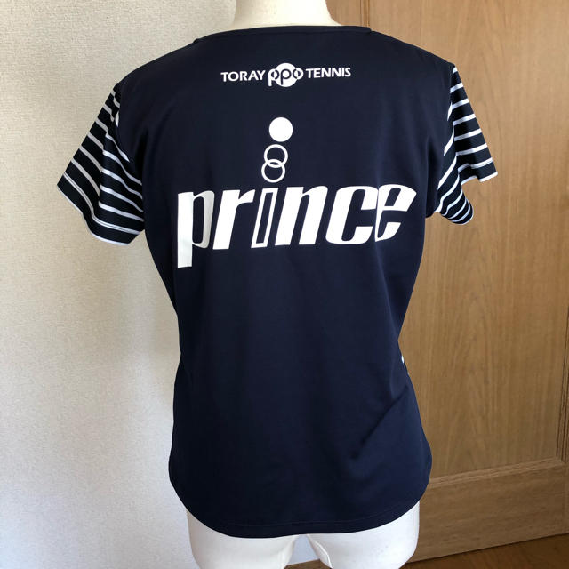Prince(プリンス)のプリンス　プラクティスシャツM 紺 スポーツ/アウトドアのテニス(ウェア)の商品写真