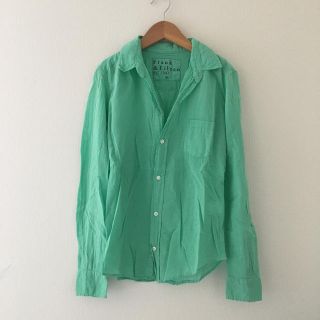 フランクアンドアイリーン(Frank&Eileen)の美品 Frank&Eileen コットン シャツ /グリーン 緑(シャツ/ブラウス(長袖/七分))