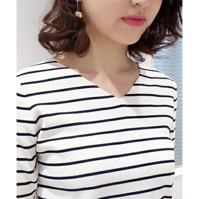 N.Natural beauty basic(エヌナチュラルビューティーベーシック)のN.NATURAL BEAUTY BASIC☆春夏Vネックニットピンク レディースのトップス(カットソー(半袖/袖なし))の商品写真