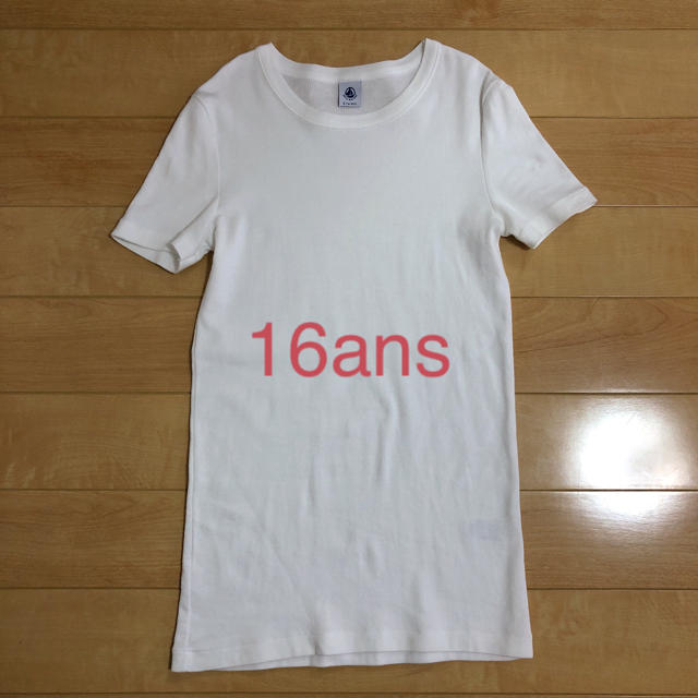 PETIT BATEAU(プチバトー)のプチバトー クルーネック半袖Ｔシャツ 16ans レディースのトップス(Tシャツ(半袖/袖なし))の商品写真