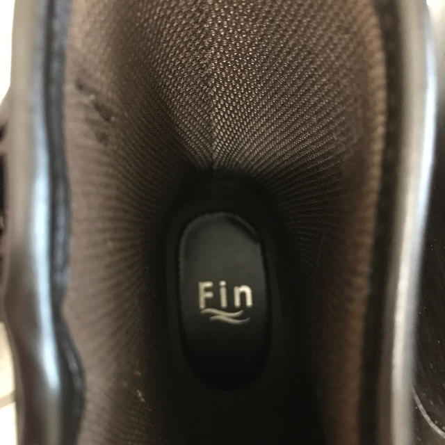 Fin(フィン)のFin レインブーツ　L ダークブラウン　美品 レディースの靴/シューズ(レインブーツ/長靴)の商品写真