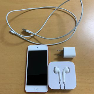 アイポッドタッチ(iPod touch)の《iPod touch》第5世代　64GBピンクモデル〜付属品(純正)付き〜(ポータブルプレーヤー)