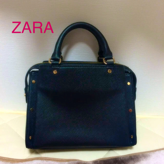 ザラ(ZARA)の値下げ★ ZARA 黒ハンドバッグ(ハンドバッグ)