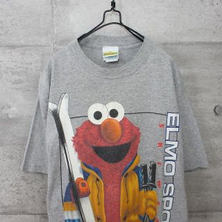 セサミストリート(SESAME STREET)のUSA 古着 セサミストリート USA製 エルモ プリントTシャツ(Tシャツ/カットソー(半袖/袖なし))