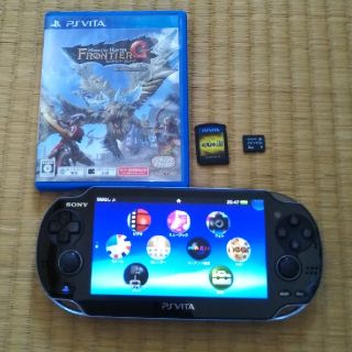 プレイステーションヴィータ(PlayStation Vita)のPlayStation Vita WiFi型 PCH-1100＋メモリ-・ソフト(携帯用ゲーム機本体)