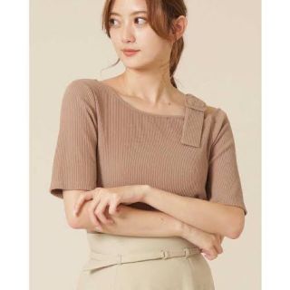 ジルバイジルスチュアート(JILL by JILLSTUART)のハダミセリブトップス(カットソー(半袖/袖なし))