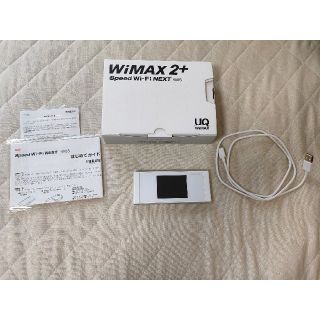 エーユー(au)の【購入申請あり】ポケットWi-Fi WiMAX2+ W05(PC周辺機器)