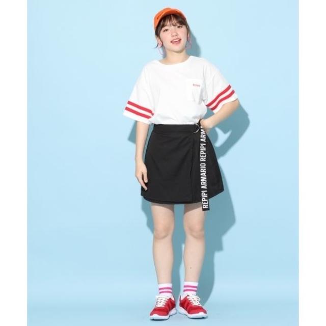 repipi armario(レピピアルマリオ)の新品 レピピアルマリオ　repipi armario コットンTシャツ　レッド レディースのトップス(Tシャツ(半袖/袖なし))の商品写真