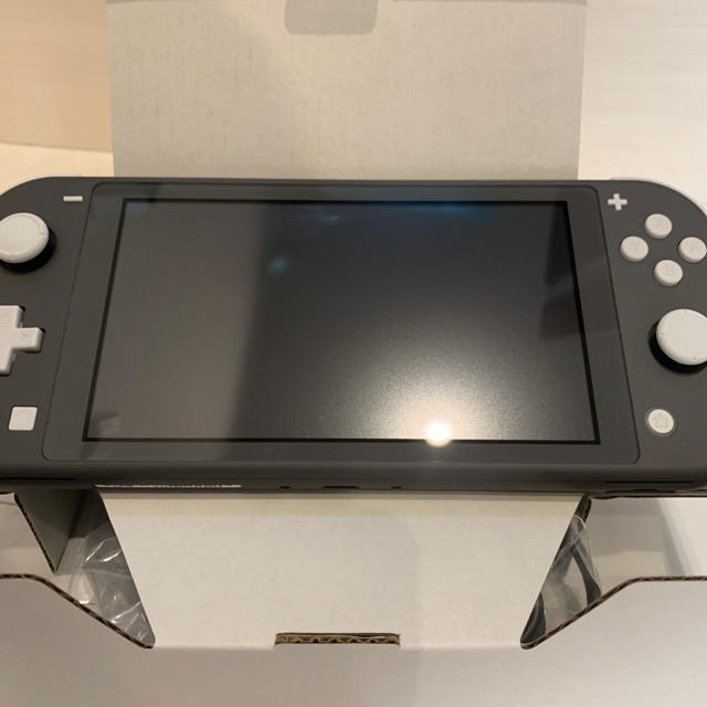 Nintendo Switch(ニンテンドースイッチ)のNintendo Switch Liteグレー、どうぶつの森セット エンタメ/ホビーのゲームソフト/ゲーム機本体(家庭用ゲーム機本体)の商品写真