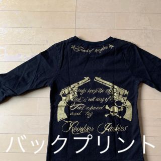 デビロック(DEVILOCK)のデビロック⭐︎ロングTシャツ⭐︎140黒バックプリントかっこいい(Tシャツ/カットソー)