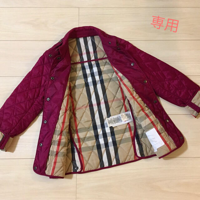 BURBERRY(バーバリー)のBURBERRY CHILDREN キルティング ジャケット ８Ｙ 128㎝ キッズ/ベビー/マタニティのキッズ服女の子用(90cm~)(コート)の商品写真