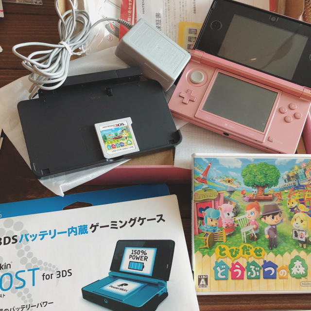 3DS 本体＋とびだせどうぶつの森＋延長バッテリーケースセット