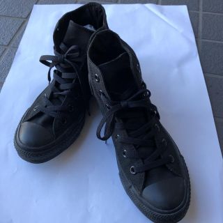 コンバース(CONVERSE)のconverse スニーカー 24cm オールスター ブラックモノクローム(スニーカー)