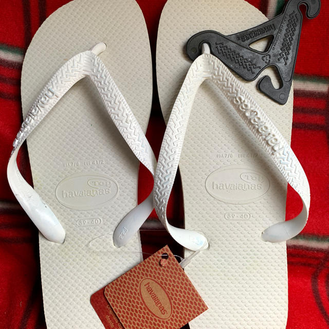 havaianas(ハワイアナス)のhavaianas ホワイト ビーチサンダル 26.0cm 新品！ メンズの靴/シューズ(ビーチサンダル)の商品写真