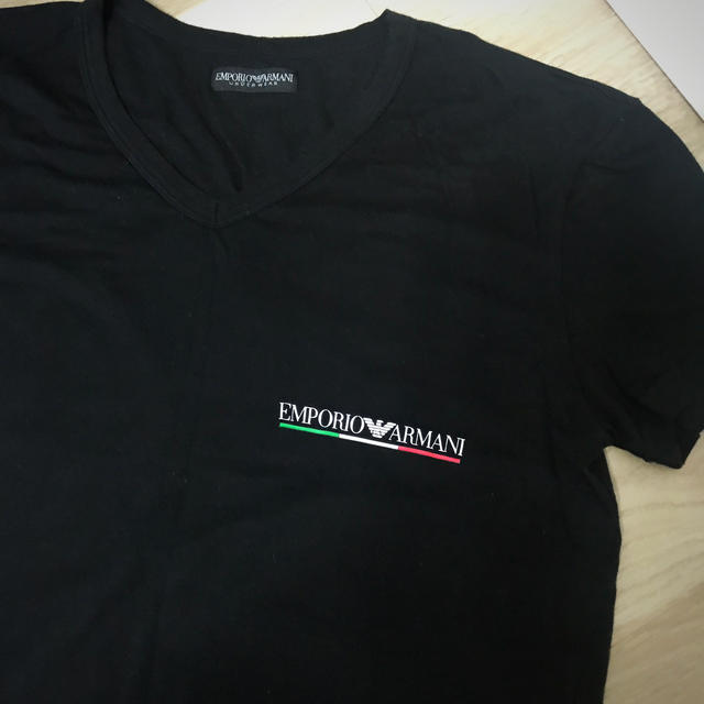 Emporio Armani(エンポリオアルマーニ)のエンポリオアルマーニ半袖Tシャツ(黒) メンズのトップス(Tシャツ/カットソー(半袖/袖なし))の商品写真