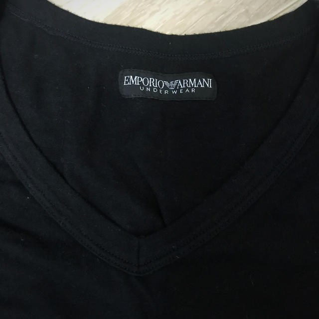 Emporio Armani(エンポリオアルマーニ)のエンポリオアルマーニ半袖Tシャツ(黒) メンズのトップス(Tシャツ/カットソー(半袖/袖なし))の商品写真