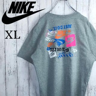 ナイキ(NIKE)の【美品】【激レア】【ナイキ】ダメージ加工プリント☆Tシャツ☆XL☆灰☆ゆるだぼ(Tシャツ/カットソー(半袖/袖なし))