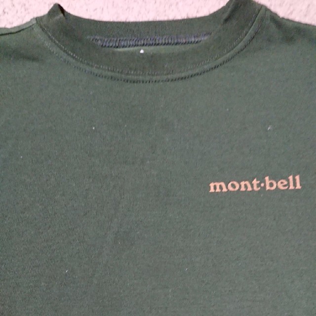 mont bell(モンベル)のmont-bell Tシャツ グリーン110センチ キッズ/ベビー/マタニティのキッズ服男の子用(90cm~)(Tシャツ/カットソー)の商品写真