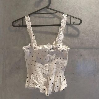 エイチアンドエイチ(H&H)のh&m ドット　キャミソール　美品(キャミソール)