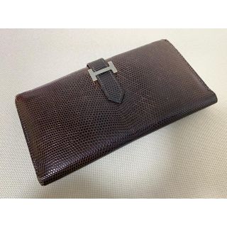 エルメス(Hermes)のドラ様専用 定価40〜50万円 エルメス ベアン リザード(長財布)