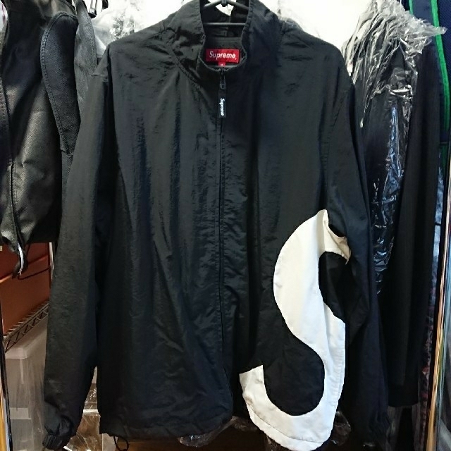 Supreme S LOGO track jacket BLACK