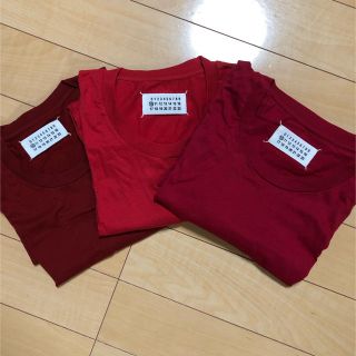 マルタンマルジェラ(Maison Martin Margiela)のマルジェラ  パックTシャツ　赤(Tシャツ/カットソー(半袖/袖なし))