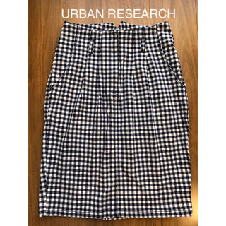 アーバンリサーチ(URBAN RESEARCH)のアーバンリサーチ　ギンガムチェック　スカート(ひざ丈スカート)