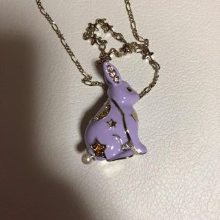 省スペース 洗える おしゃれ ANNA SUI アナスイ ネックレス ウサギ