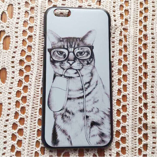 iPhone 6 6S ケース 猫 ねこ(モバイルケース/カバー)