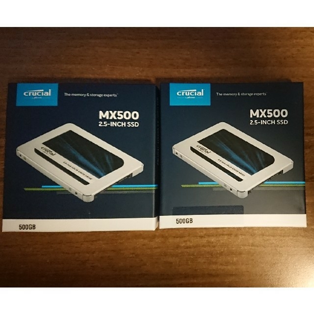 SSD 500GB×2枚新品 CT500MX500SSD1領収書付き 5年保証