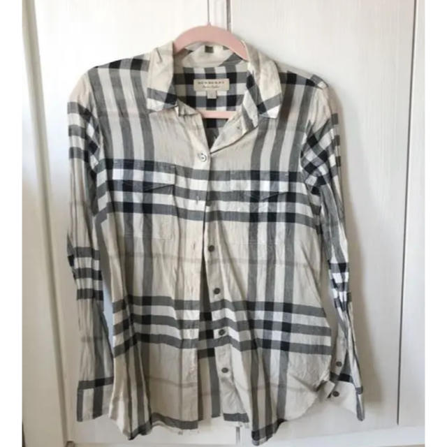 BURBERRY(バーバリー)のバーバリー　ハウスチェックシャツ　ノバチェック　s/p ベージュ レディースのトップス(シャツ/ブラウス(長袖/七分))の商品写真