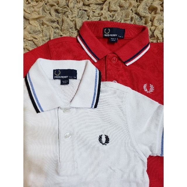 FRED PERRY(フレッドペリー)の【FRED PERRY】ポロシャツ 2枚 キッズ/ベビー/マタニティのキッズ服男の子用(90cm~)(Tシャツ/カットソー)の商品写真