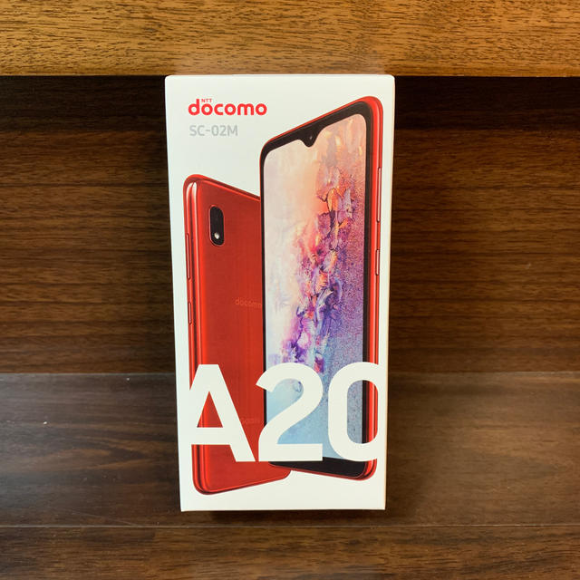 新品未使用　docomo Galaxy A20 SC-02M 32GB レッドスマートフォン本体