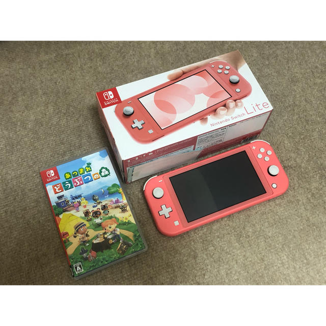 switchlite コーラル　あつまれどうぶつの森