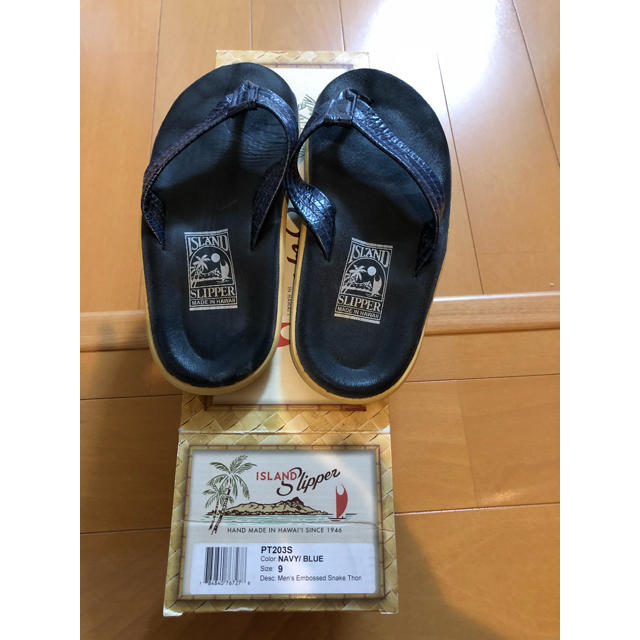 ISLAND SLIPPER(アイランドスリッパ)のアイランドスリッパ、ネイビー メンズの靴/シューズ(サンダル)の商品写真