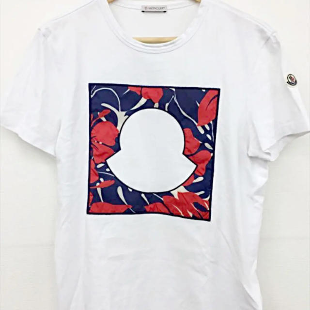 ★希少★ MONCLER Tシャツ S ハイビスカス ロゴ ワッペン 完売品備考