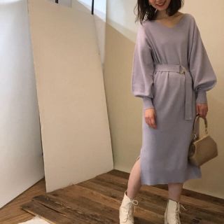 ナチュラルクチュール(natural couture)のnatural couture ニットワンピース(ひざ丈ワンピース)