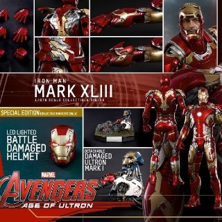 マーベル(MARVEL)のホットトイズ　アイアンマン　43 ボーナス付　1/6 新品　未開封　他出品(アメコミ)