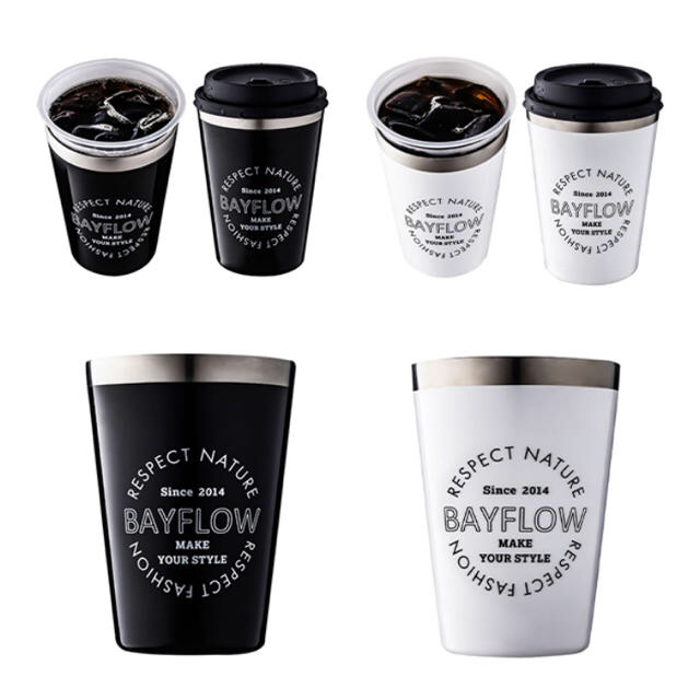 BAYFLOW(ベイフロー)のBAYFLOW LOGO TUMBLER BOOK ローソン　タンブラー インテリア/住まい/日用品のキッチン/食器(タンブラー)の商品写真