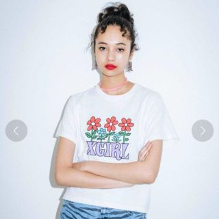 エックスガール(X-girl)のふくみん様　x-girl flower cropped Tシャツ(Tシャツ(半袖/袖なし))