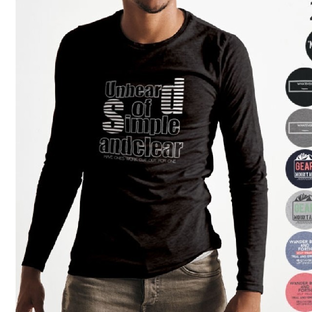 新品 ロングTシャツ メンズのトップス(Tシャツ/カットソー(七分/長袖))の商品写真