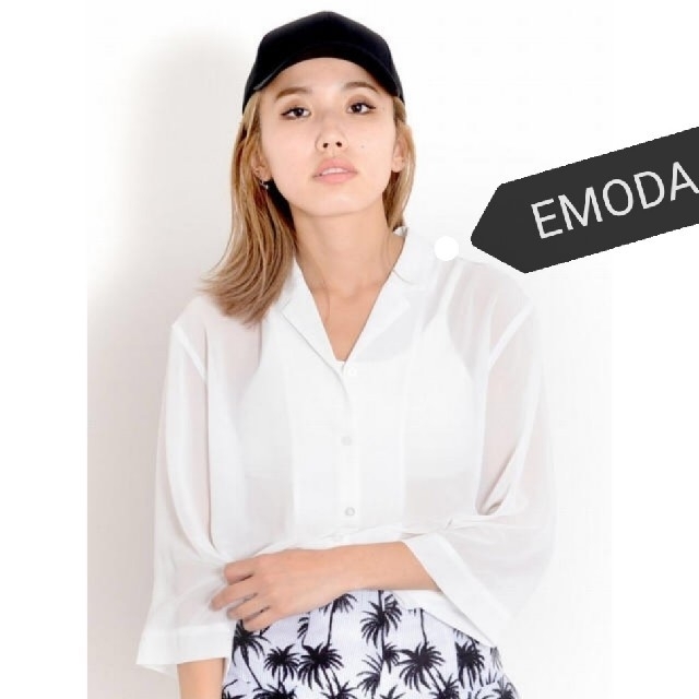 EMODA(エモダ)のEMODAシースルーシャツ レディースのトップス(シャツ/ブラウス(長袖/七分))の商品写真