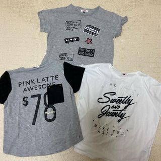 ピンクラテ(PINK-latte)のピンクラテＴシャツ3点セット(Tシャツ(半袖/袖なし))