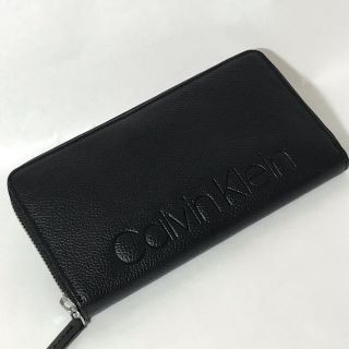 カルバンクライン(Calvin Klein)の直営店購入 新品カルバンクライン 高級牛革20680円 ラウンドファスナー財布(長財布)