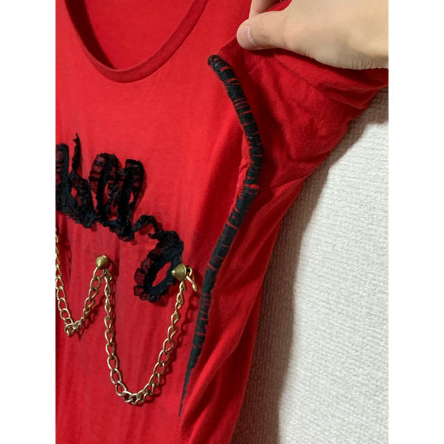 RNA(アールエヌエー)のRNA・珍品 金属チェーン付Tシャツ レディースのトップス(Tシャツ(半袖/袖なし))の商品写真