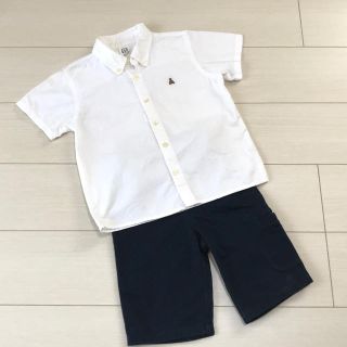 コムサイズム(COMME CA ISM)の★baby GAP★COMME CA ISM★白シャツ冠婚葬祭セット★100★(Tシャツ/カットソー)